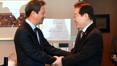 이재명 대표, 임종석 전 비서실장과 오찬 회동