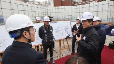 박상우 국토부 장관, 신축매입임대 주택공급 현장 방문