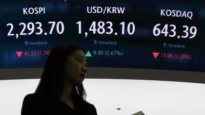 '관세쇼크'...환율 1480원, 코스피 2300선 붕괴