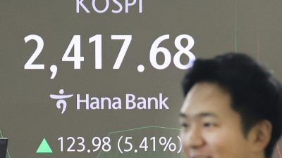  트럼프 '상호관세 90일 전격 유예'로 코스피 2,400 탈환 