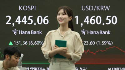  상호관세 유예효과 코스피 6.60% 폭등 2,445.06 