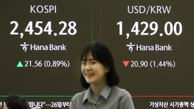  코스피 상승....원/달러 환율 하락 출발 