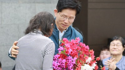 김문수 국민의힘 후보, 한센인 마을 찾아 대선행보 시작