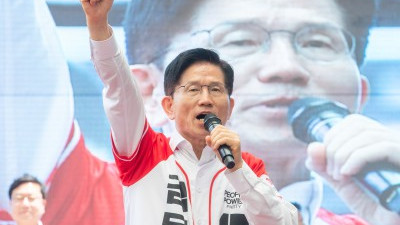 김문수 국민의힘 대선 후보, 울산 뉴코아아울렛 선거 유세