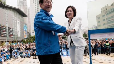 허은아 전 개혁신당 대표 지지 받는 이재명 후보