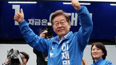 이재명 후보, 의정부 찾아 지지 호소