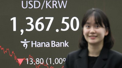 원·달러 환율 6개월 만에 최저 수준 1,367.50 마감 
