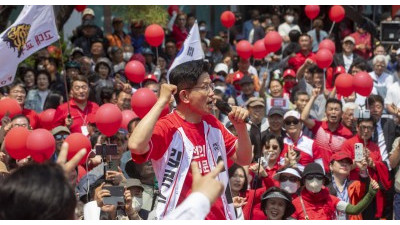김문수 국민의힘 후보, 충청권 집중 유세