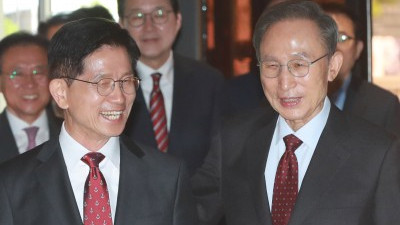 이명박 전 대통령 - 김문수 후보 오찬 회동