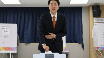 한 표 행사한 이준석 후보