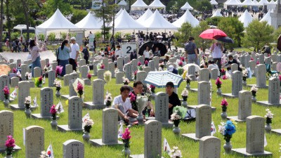  제70회 현충일,참배객 붐비는 국립서울현충원
