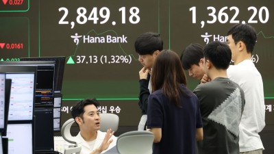 코스피, 1%대 강세…2840대 출발