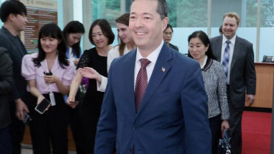 외교부 찾은 션 오닐 미 국무부  동아태국 고위 관리