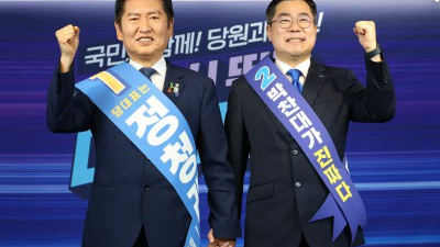민주당 충청권 경선서 정청래 62.77% 승리...박찬대 37.23%