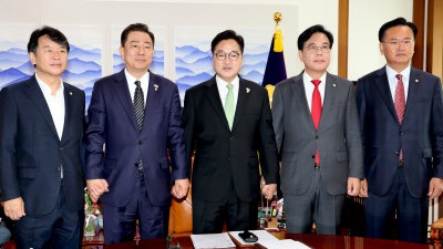 우원식 국회의장 주재 여야 원내대표 회동