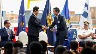 이재명 대통령, 미국 한화 필리 조선소 방문