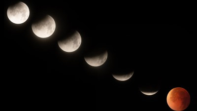 밤하늘 펼쳐지는 개기월식