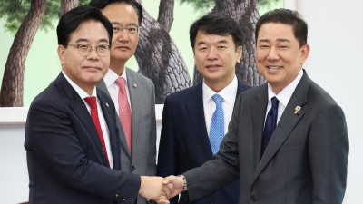 김병기·송언석, 여야 원내대표 회동