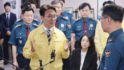 김민석 총리, 추석연휴 비상근무기관 격려