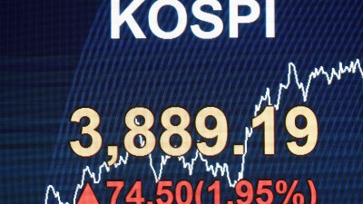 코스피 장중 3880선 돌파