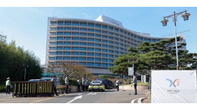 경비 강화된 日 다카이치 총리 숙소