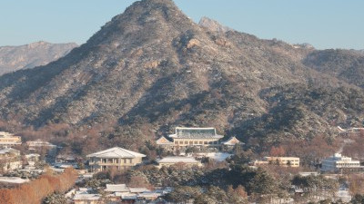 첫눈이 만든 하얀 세상