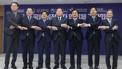 광주 군공항 이전 관련 6자 협의체 기자회견