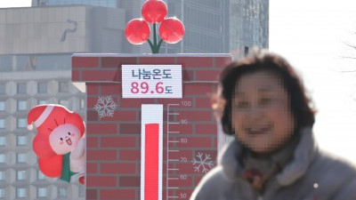 2025년 보내는 사랑의 온도탑 나눔온도 89.6도