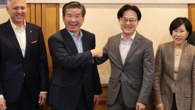 김정관 장관, 주한미상공회의소 초정 간담회 