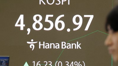 코스피 장중 4850 돌파
