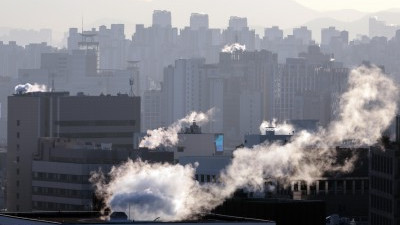 최강한파가 만든 서울 도심 풍경