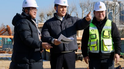 오세훈 시장, 삼표레미콘 부지 현장 점검