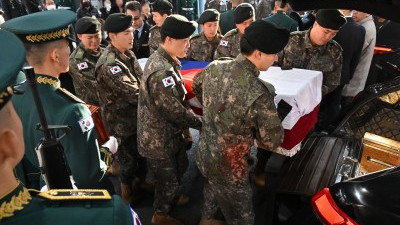 육군 항공기 사고 합동 영결식