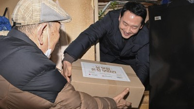 설 맞이 봉사활동 나선 장동혁 대표