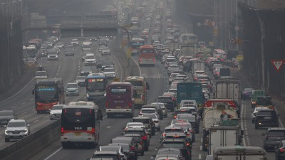 귀성 정체 시작