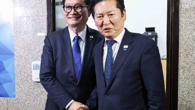 송영길 전 대표, 정청래 대표와 면담