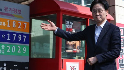 석유 최고가격제 시행, 주유소 방문한 김정관 산업통상부 장관