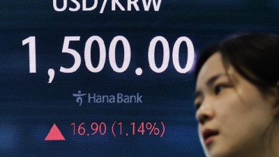 중동 리스크에 달러/원 환율 1500원 뚫었다