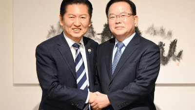 회동하는 정청래 대표-김부겸 전 총리