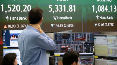 트럼프 발언에 코스피 - 코스닥 하락