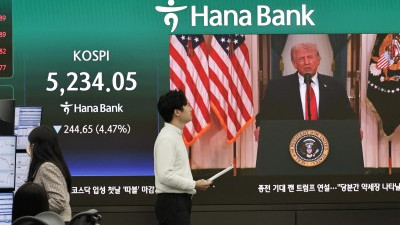 종전 기대 깬 트럼프...코스피 5200선 후퇴 