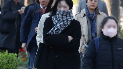 출근길에 찾아온 꽃샘추위